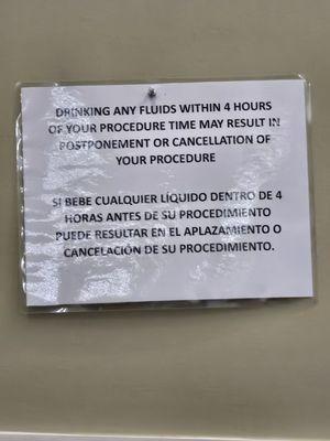 Don't worry about the four hour window. You will be here that long.