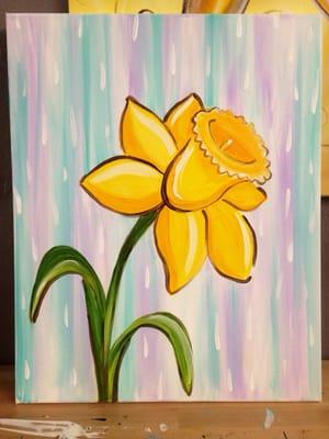 Spring Daffodil painting!