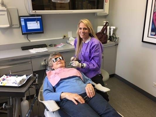 Nicole, one of our gentle hygienists at work