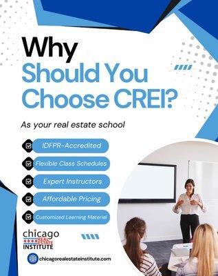 As a top-four school in Illinois, there are many reasons to choose us as your real estate school.
See why we're right for you today!