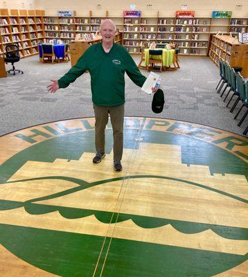 John at High School Library