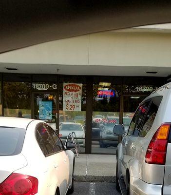 Their misleading sign.