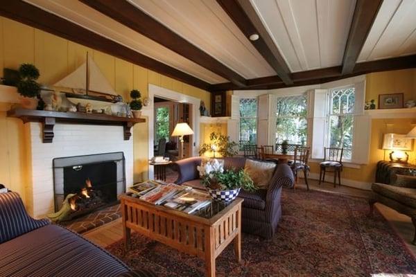 This is the cozy and comfortable living room. Guests hang out here.