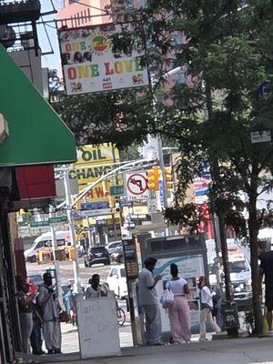 Its the natural scenery of one love logo Logged at the intersection of Utica and Montgomery, Caribbean flavors fruits and high grade indica