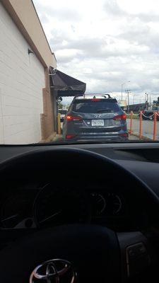 Zipping thru drive thru line on a Friday afternoon. #blessed
