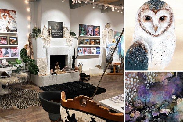 Bohemian Dreamer is a gallery, studio and crystal shop in Sedona with rare and unique gems.