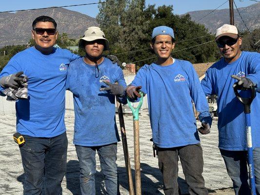 The team hard at work!