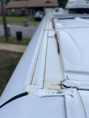 Roof rust! Every Year Forever Warranty Inspection never alerted me to any issues!