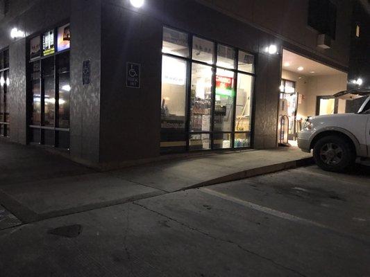 It has a ton of odd items for a convenience store. Cheetos, Sosa, iPhones, laptops, and a ton of other used electronics. Shady place.