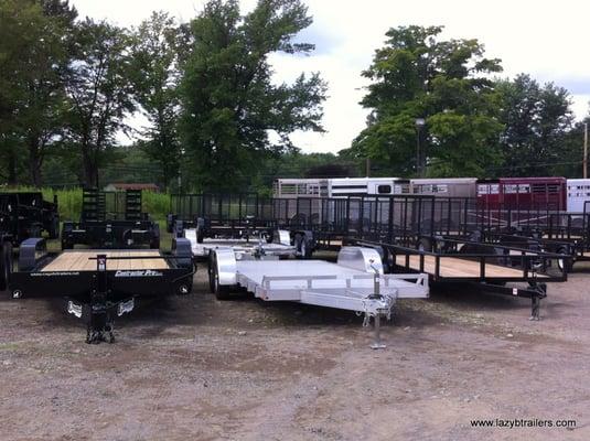 Car haulers and open utility trailers