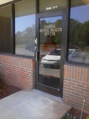 The entrance to the office