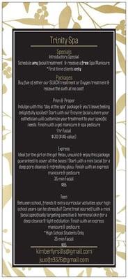 Our Specials & Packages