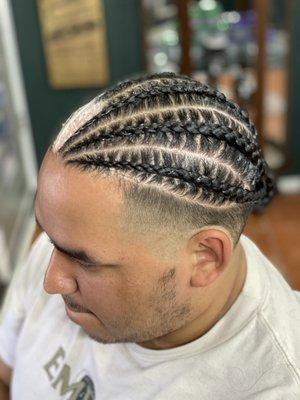Bald taper & braid combo!