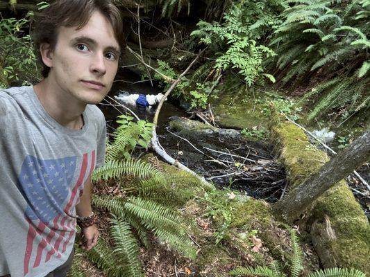 Me and lotus off leash hiking in chico