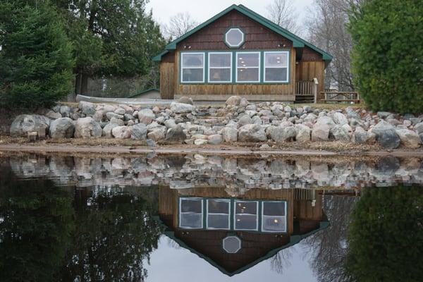 Cabin 1. View from Lake of the Falls