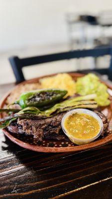 Carne Asada plate