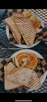 we got the Egg & Mozzarella w/ Fresh Basil & the Veggie Sausage & Egg