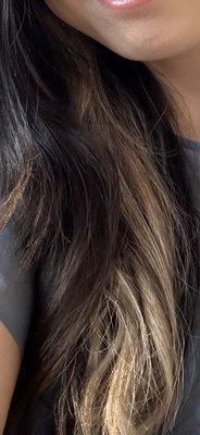 My hair color when I went to my appt