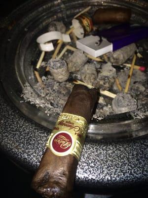 What remains of a good Padron and an hour well spent!