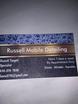 Russell mobile detailing