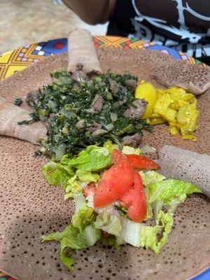 DELICIOUS!! This is my new spot for gommen besega! The greens were so fresh and all the flavors popped! I am telling everyone to come here!
