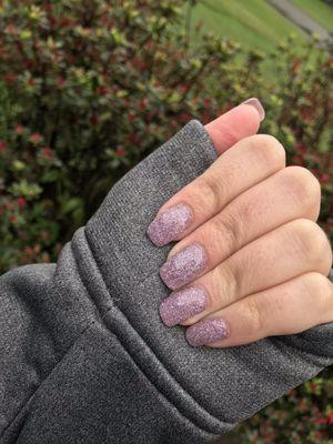 Dip powder on my natural nails!