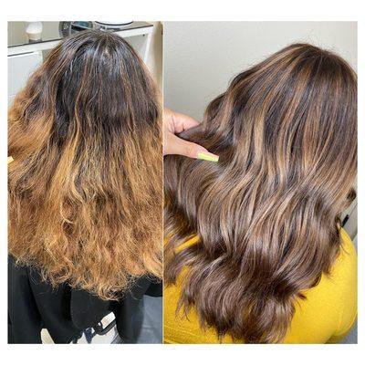 Color corrected to a gorgeous chocolate brown !!