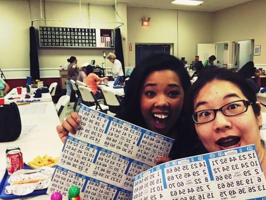 Bingo at the Elk lodge! Fun times!