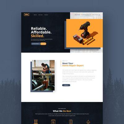 Simple, clean, modern web design in Memphis