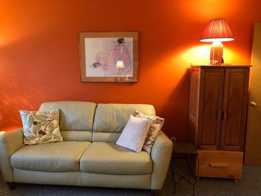 Stretch out and relax as you work