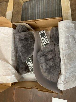 My "filthy" unreturnable Ugg's according to Veronica