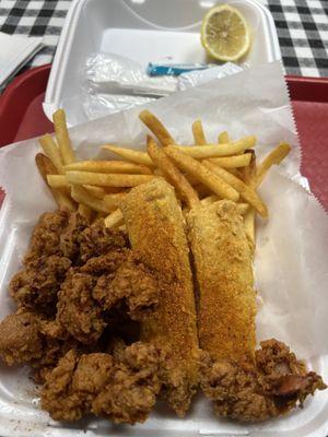 Mix n Match - Cod and Gizzards with French fries