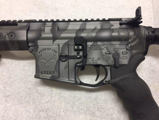 300 BLK OUT AR-15 BOSS OF THE STIXX LOWER SHADOW PREDATOR CERAKOTE