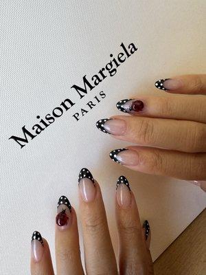 3D lady bug on GelX full set