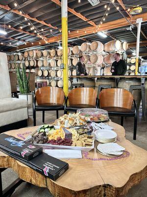 What a perfect place to bring your own snacks and order their wines.