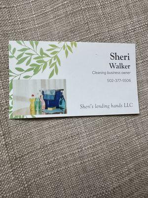 Business name and phone number