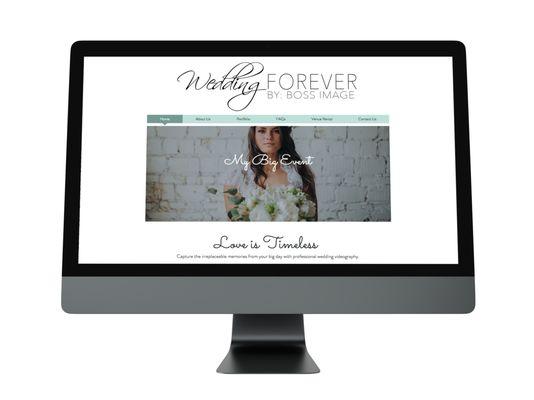 WeddingFOREVER is a videography company that specializes in working with brides and grooms. We created a website to display their portfolio.