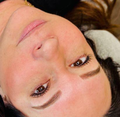 My perfect brows from Kellie's view.