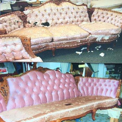 Re-upholstered vintage