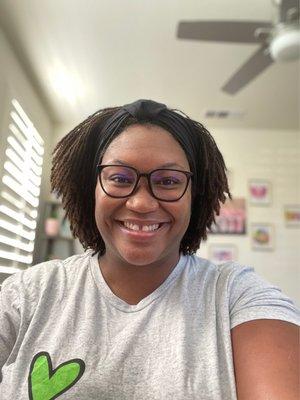 New Glasses! Came in quick and staff made sure they were 100% comfortable for me!