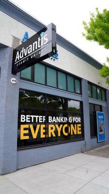 A photo of the Lombard Branch exterior side.