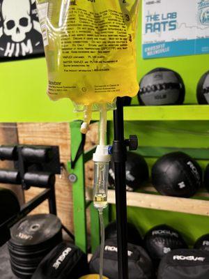 Color of vitamins with the gym's green has a nice vibe.