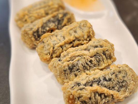 Crispy Seaweed Roll Crispy on the outside and soft and chewy on the inside