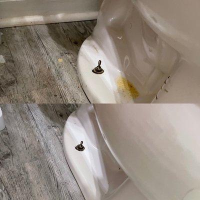 Toilets Deep cleaned