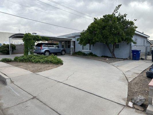 The Lopez’s landscaping