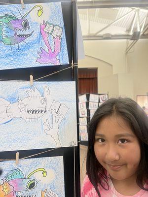 Art walk, art with Miss Kara.