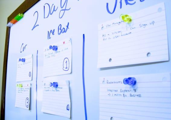 Prioritizing the user stories that describe your app's functionality is most important.