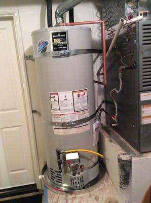 New 50 gallon water heater