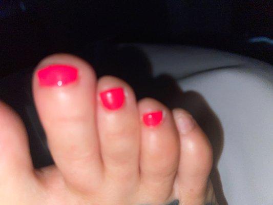 Gel already fell off after 1 day.