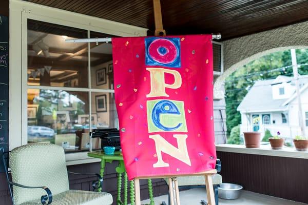 Pop in to say Hello when you see the red OPEN sign on the porch. :)